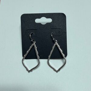 Kendra Scott Silver Textured Earrings